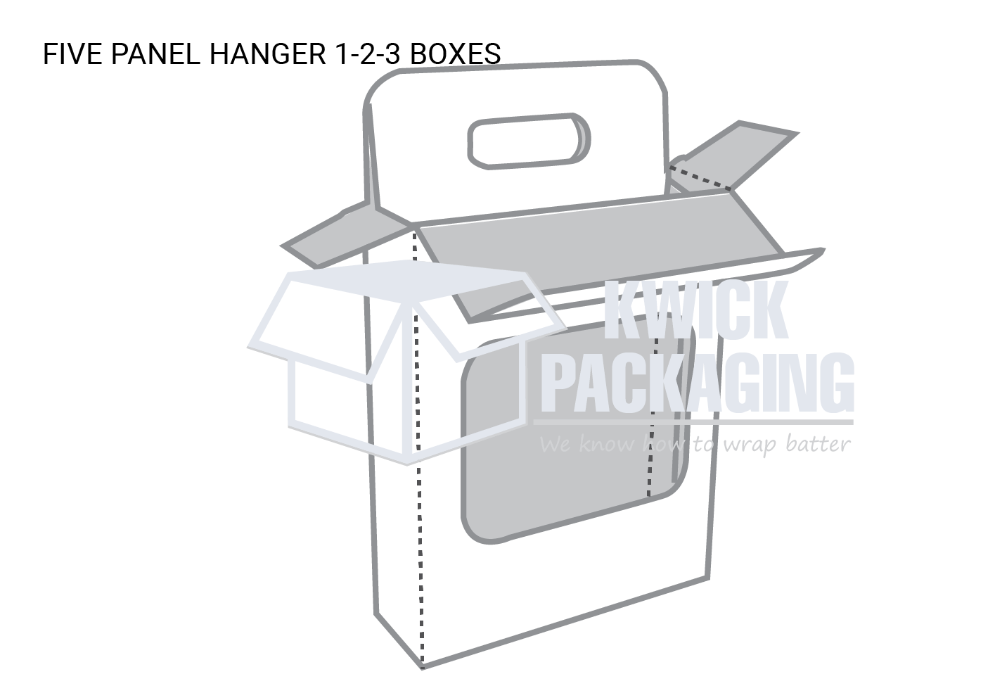 Five Panel Hanger 1-2-3 Bottom Boxes Templates