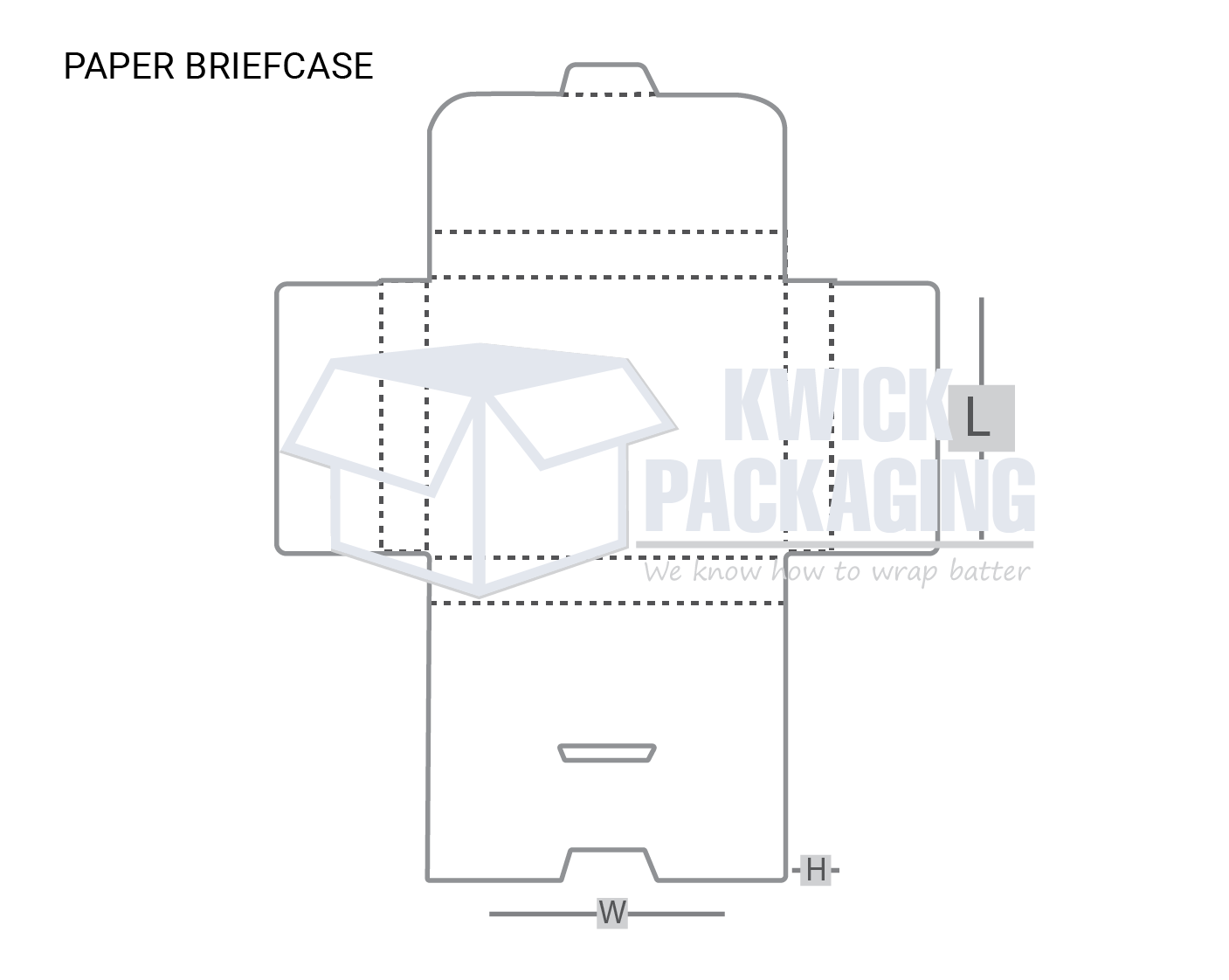 Paper Brief Case Boxes With Templates