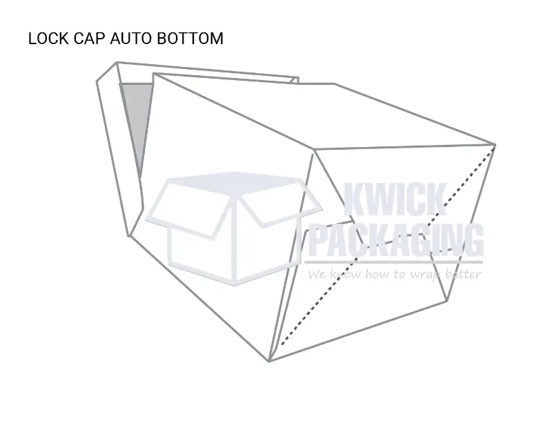 Custom Lock Cap Auto Bottom Boxes