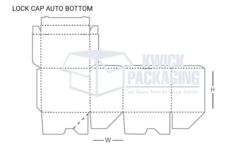 Custom Lock Cap Auto Bottom Boxes
