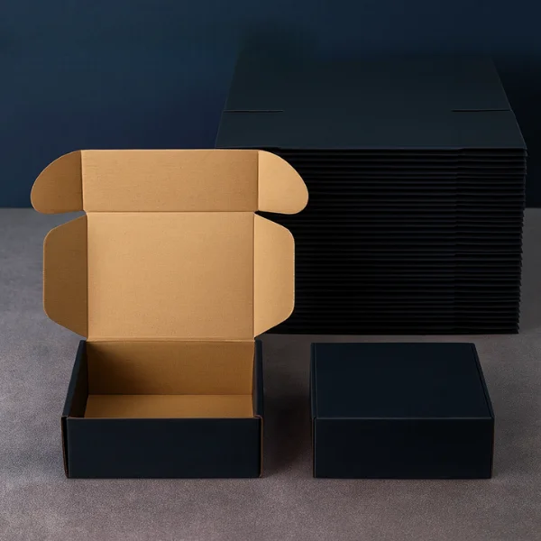 Black Cardboard Boxes - Alternate View