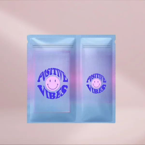 Dual Compartment Mylar Bags 5x6" - (1/4 oz)