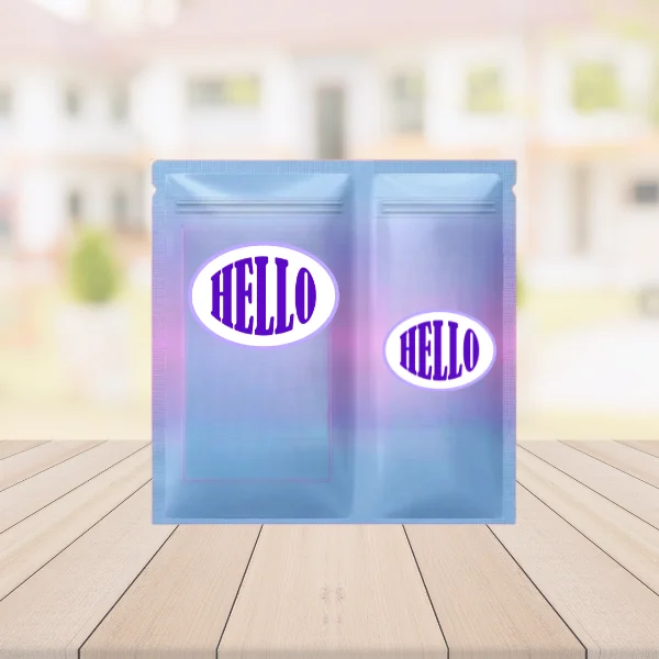 Dual Compartment Mylar Bags  6.5x8"
