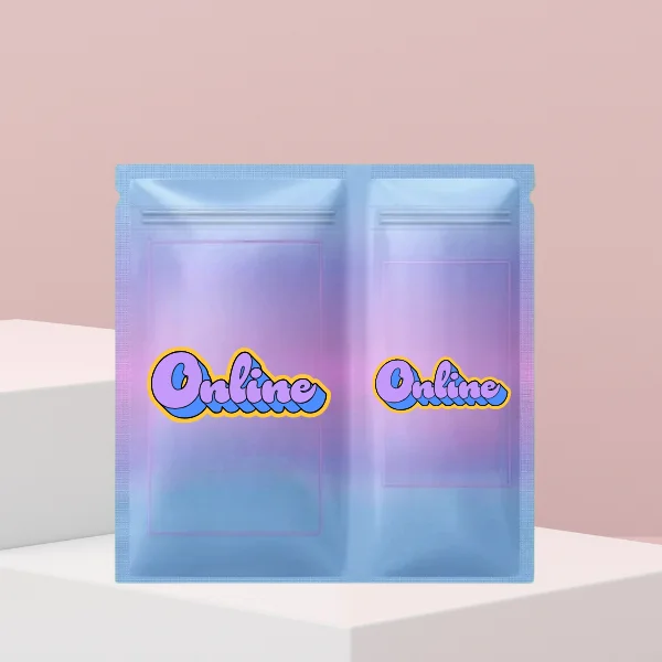 Dual Compartment Mylar Bags  6.5x8"