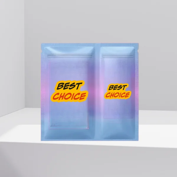 Dual Compartment Mylar Bags  6.5x8"